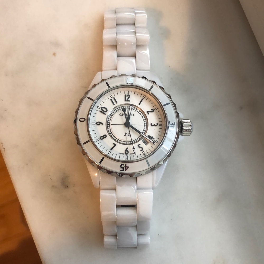 Chanel white watch